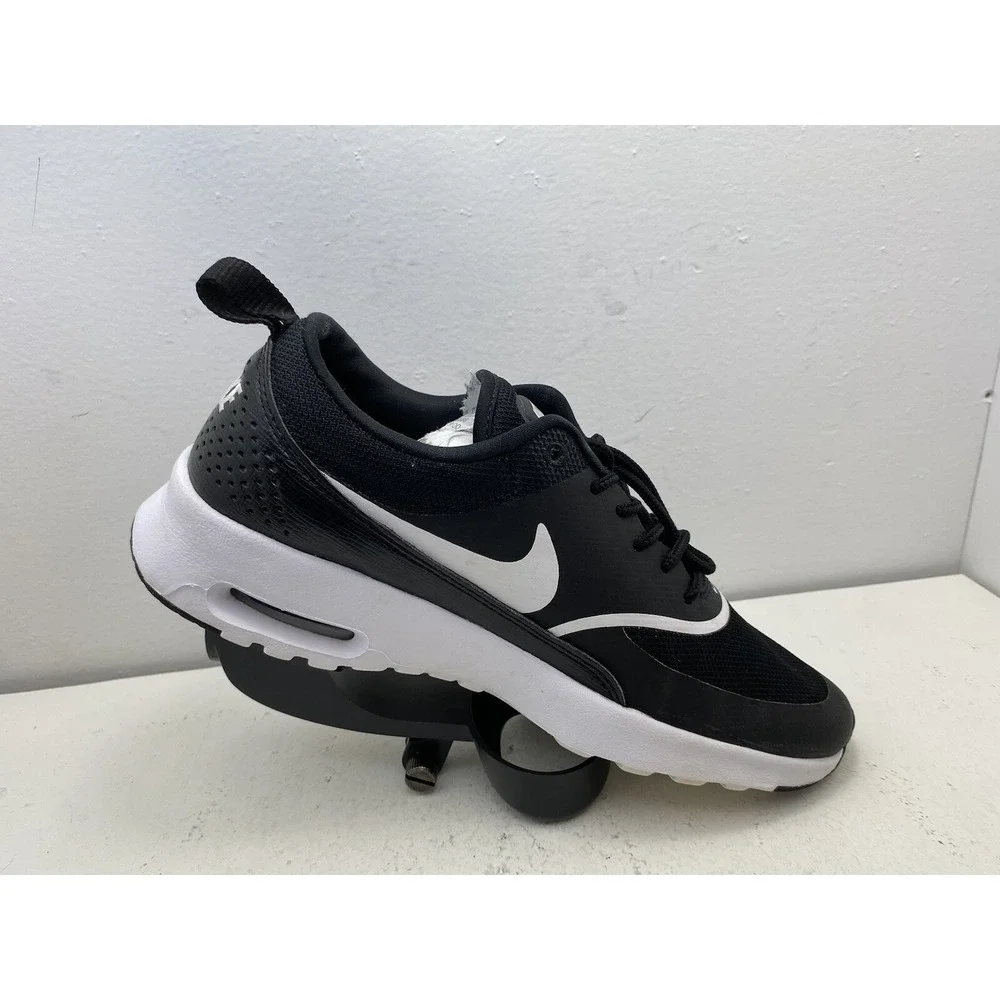 Nike Women's Air Max Thea Black Black White 599409-028 Size 7.5 Sneakers.
